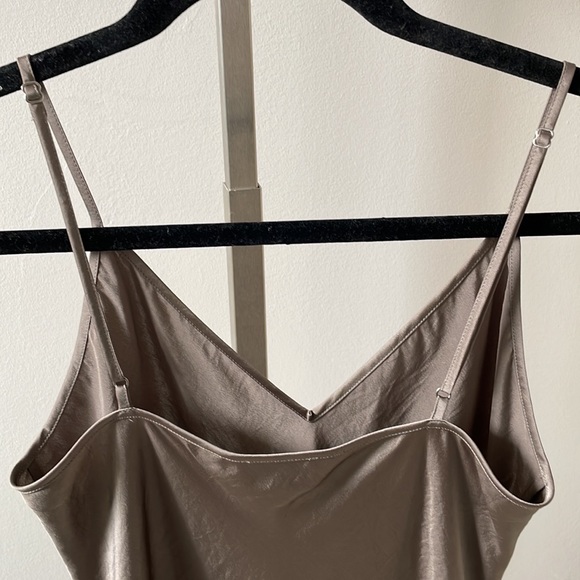 Wilfred Free Christine slip dress in Taupe sz S - Picture 4 of 7